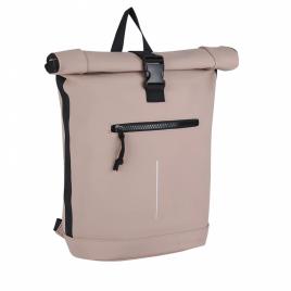 Rucsac mart-new york rolltop, dimensiuni 30x12x43 cm, culoare roz