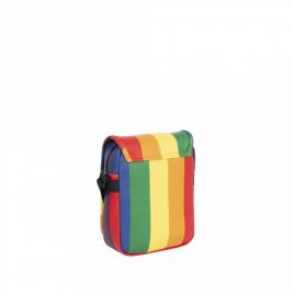 Rucsac new rebels mart-louisville flapover, dimensiuni 18/7/23 cm, model rainbow