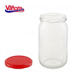 Borcan depozitare sticla cu capac 720 ml