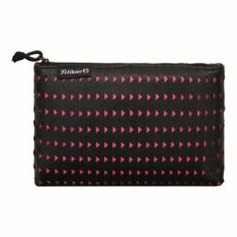 Penar tip etui lasercut culoare negru/roz
