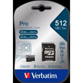 Verbatim pro microsdxc u3 512gb with adapter