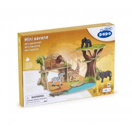 Papo mini display savana