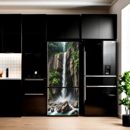 Folie imprimata color pentru decor frigider, dimensiune 200 x 90cm, model: