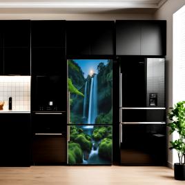 Folie imprimata color pentru decor frigider, dimensiune 200 x 90cm, model: