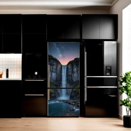 Folie imprimata color pentru decor frigider, dimensiune 200 x 90cm, model: