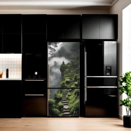 Folie imprimata color pentru decor frigider, dimensiune 200 x 90cm, model: