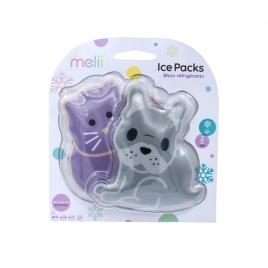 Set 2 pachete gel termic melii model bulldog pisica