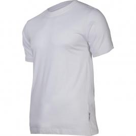 Tricou bumbac elastic / alb - s