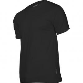 Tricou bumbac elastic / negru - m