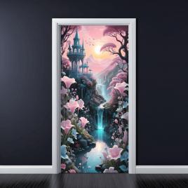 Folie imprimata color pentru decor usa, dimensiune 200 x 90cm, model: avx-dr13