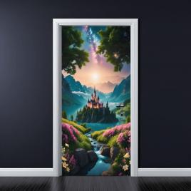 Folie imprimata color pentru decor usa, dimensiune 200 x 90cm, model: avx-dr15