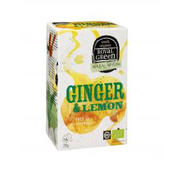 Ceai Ginger & Lemon, Royal Green, 28 gr, 16 plicuri