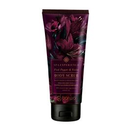 Exfoliant de corp hidratant si regenerant cu piper roz si violete, Spa Experience, Barwa Cosmetics, 200 ml