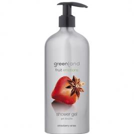 Gel de dus, Greenland, cu capsuni si anason stelat, model cu dispenser, 600 ml