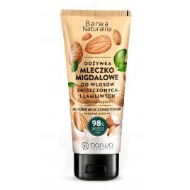 Balsam de par, reconstructiv, cu lapte de migdale, Barwa Cosmetics, tub, 200 ml