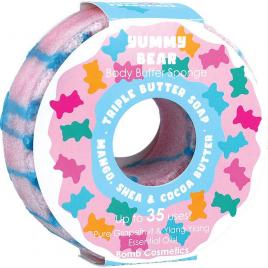Gel de dus exfoliant cu burete Yummy Bear Donut Body Buffer, Bomb Cosmetics