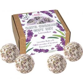 Set Lavender Bath Creamer sare de baie creamer 4 buc x 30 g , Bomb Cosmetics