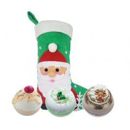 Set bile de baie Santa`s Stocking, 3 produse Bomb Cosmetics