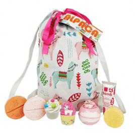 Set cadou Alpaca My Bags cu geanta bumbac Bomb Cosmetics