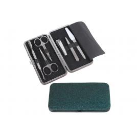 Trusa manichiura 6 produse, cutie albastru petrol, Koh-I-Noor