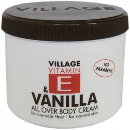 Crema de corp Village cu vitamina E si vanilie, 500 ml
