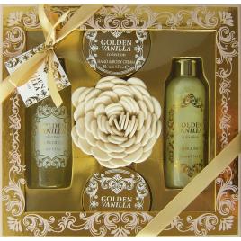 Set SPA auriu cu vanilie, Village Cosmetics, 4 piese