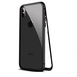 Husa Apple iPhone XS MAX Magnetica  360grade Blackcu spate de sticla securizata premium