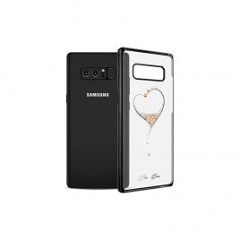 Husa GloMax pentru Samsung Galaxy Note 8 design Cristale Swarovski - Black