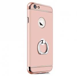 Husa pentru Apple iPhone 6 Plus / 6S Plus GloMax 3in1 Ring PerfectFit Rose-Gold