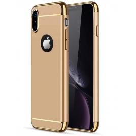 Husa pentru Apple iPhone X GloMax 3in1 PerfectFit Gold