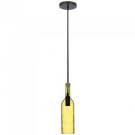 Pendul tavan model sticla vin culoare galben