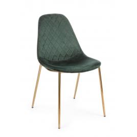 Set 4 scaune catifea verde terry 48x55x85 cm