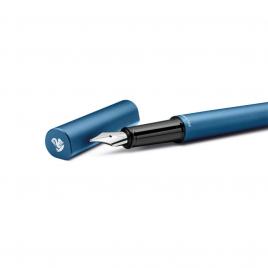 Stilou ineo elements ocean blue, penita m, in cutie metalica pentru cadou