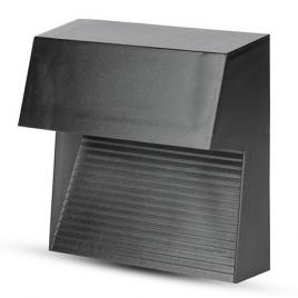 Corp iluminat led steplight montaj scara/perete 3w 4000k - negru