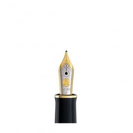 Penita bb din aur de 18k/750 ornament din rodiu pentru stilou m900/910 bicolora