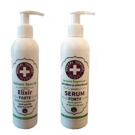 SET BALSAM ȘI ȘAMPON SPECIAL ELIXIR FORTE ȘI SERUM FORTE Anticădere și Regenerare PREȚ SPECIAL !