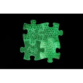 Covoras ortopedic senzorial puzzle set fluorescent, straluceste in intuneric