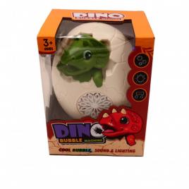 Jucarie dinozaur interactiva de facut baloane de sapun, pentru copii, verde, cu lumini si sunete 11x 9x13 cm