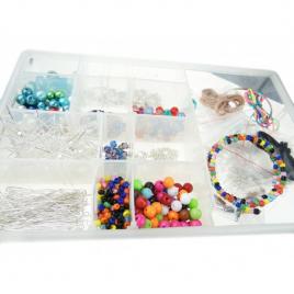 Kit confectionare bijuterii pentru incepatori multicolor