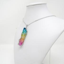 Pandant copacul vietii realizat din cristal multicolor