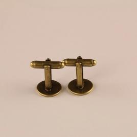 Butoni bronz model pictura Marele val de la Kanagawa albastru/bronz 2.3 cm