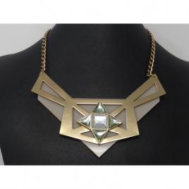Colier stil Cleopatra cu cristale