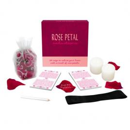 Joc de cuplu cu petale de trandafir Rose Petal Seductions provocari erotice in engleza