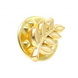 Pin masonic Frunza de Acacia auriu 1.3 cm