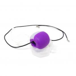 Accesoriu din silicon pentru antrenamentul muschilor faciali intensitate 20 kg culoare mov 4.5 cm