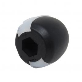 Accesoriu din silicon pentru antrenamentul muschilor faciali intensitate 30 kg culoare negru 4.5 cm