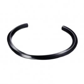 Bratara din inox model de viking culoare negru 18 cm