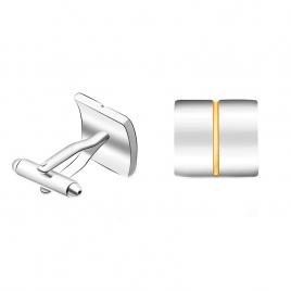 Butoni camasa model clasic din inox culoare argintiu 2 cm