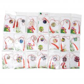 Set 100 martisoare model din sidef culoare multicolor 6 cm