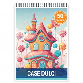 Carte de colorat cu 50 de ilustratii Case Dulci 106 pagini